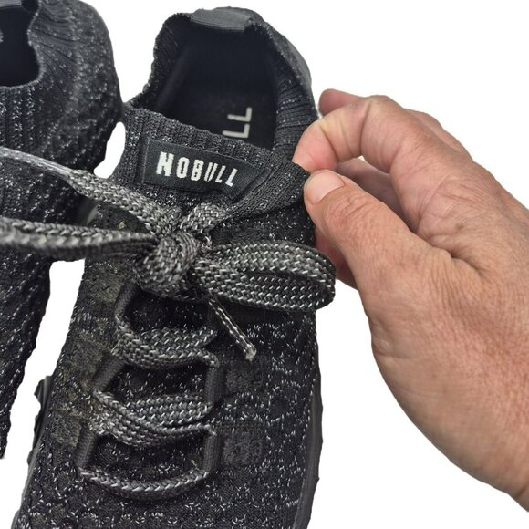 Nobull Diamond Kite Runner Knit Athletic Sneakers Lace-Up Men's 7.5 Women's 9 - Picture 7 of 9